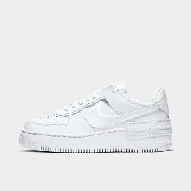 ナイキ レディース スニーカー Women's Nike Air Force 1 Shadow Casual Shoes - White/White/White