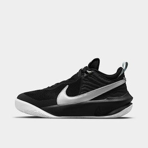 iCL LbY obV Nike Team Hustle D 10 GS - Black/Metallic Silver-Volt-White