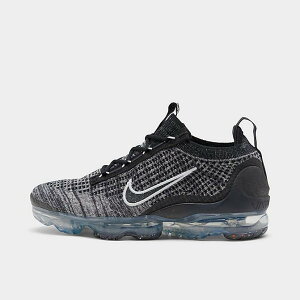 iCL fB[X Xj[J[ Women's Nike Air Vapormax 2021 Flyknit Running Shoes - Black/White/Metallic Silver