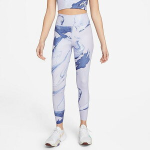 iCL fB[X MX Women's Nike One Luxe Aurora Marbled Cropped LegginGS - Purple Dawn
