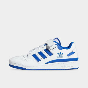 �A�f�B�_�X �����Y �X�j�[�J�[ Adidas Originals Forum Low - White/Team Royal Blue