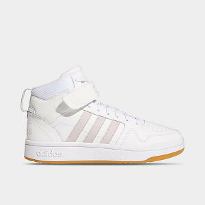AfB_X fB[X Xj[J[ Women's Adidas Essentials Postmove Casual Shoes - White/Mauve/Gum