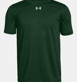 アンダーアーマー キッズ Tシャツ Boys' UA Locker T-Shirt - Forest Green/Metallic Silver