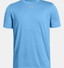 アンダーアーマー キッズ Tシャツ Boys' UA Locker T-Shirt - Carolina Blue/Metallic Silver