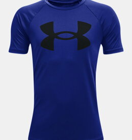 アンダーアーマー キッズ Tシャツ Boys' UA Tech Big Logo Short Sleeve - Royal/Black