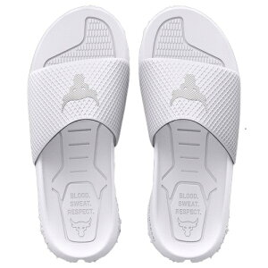 A_[A[}[ Y T_ Under Armour Rock Slides - White/Grey