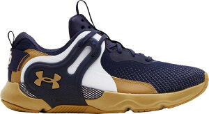 A_[A[}[ Y g[jOV[Y Under Armour Men's HOVR Apex 3 Notre Dame Training Shoes - Navy/Gold