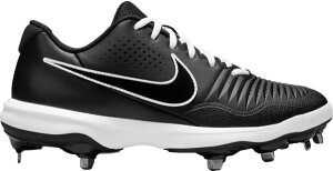 �i�C�L �����Y �싅 �X�p�C�N Nike Alpha Huarache 3 Varsity Low Metal Baseball Cleats - Black/White/Black