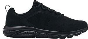 A_[A[}[ Y jOV[Y Under Armour Men's Charged Assert 9 Running Shoes - Black/Black/Black