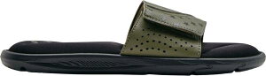 A_[A[}[ Y T_ Under Armour Men's Ignite Freedom 2 Slides - Black/Green