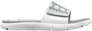 A_[A[}[ Y T_ Under Armour Men's Mercenary Slides - White/Grey