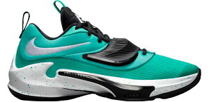 iCL Y obV Nike Zoom Freak 3 Basketball Shoes - Green/White/Black