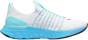 iCL Y ANg t@g tCjbg2 jOV[Y Nike Men's React Phantom Run Flyknit 2 Running Shoes - White/Blue