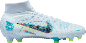 �i�C�L �����Y �}�[�L�����A�� �X�[�p�[�t���C8 �T�b�J�[ �X�p�C�N Nike Mercurial Superfly 8 Pro FG Soccer Cleats - Grey/Blue
