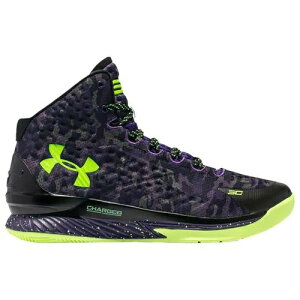 A_[A[}[ Y obV Under Armour Curry 1 Retro - Black/Purple/Yellow