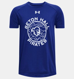 アンダーアーマー キッズ Tシャツ Boys' UA Tech Collegiate Short Sleeve - Seton Hall University