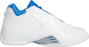 �A�f�B�_�X �����Y �o�b�V�� Adidas Men's T-Mac 3 Restomod Shoes - White/Blue/Sil Met