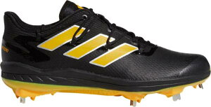 AfB_X Y 싅 XpCN adidas Men's adizero Afterburner 8 Metal Baseball Cleats - Black/Yellow