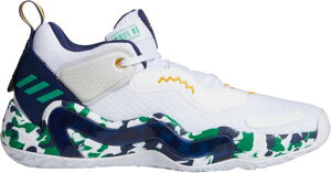 �A�f�B�_�X �����Y �C�V���[3 �o�b�V�� adidas D.O.N. Issue #3 Basketball Shoes - White/Navy/Green