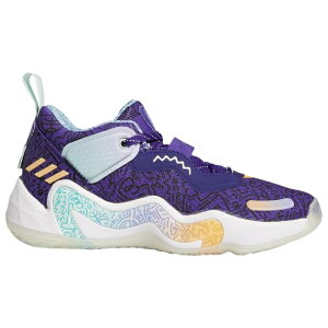 �A�f�B�_�X �L�b�Y �C�V���[3 �o�b�V�� adidas D.O.N. Issue 3 GS - Purple/Orange