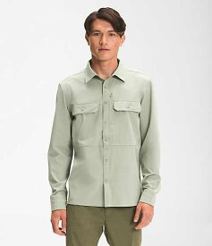 ノースフェイス メンズ カジュアルシャツ 長袖 The North Face Men’s Sniktau Long-Sleeve Sun Shirt - Tea Green