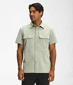 ノースフェイス メンズ カジュアルシャツ The North Face Men’s Sniktau Short-Sleeve Sun Shirt - Tea Green