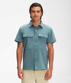ノースフェイス メンズ カジュアルシャツ The North Face Men’s Sniktau Short-Sleeve Sun Shirt - Goblin Blue