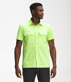 ノースフェイス メンズ カジュアルシャツ The North Face Men’s Sniktau Short-Sleeve Sun Shirt - Sharp Green