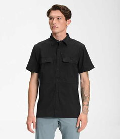 ノースフェイス メンズ カジュアルシャツ The North Face Men’s Sniktau Short-Sleeve Sun Shirt - TNF Black