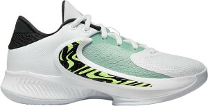 �i�C�L �L�b�Y �o�b�V�� Nike Kids' Grade School Freak 4 Basketball Shoes - Grey/White/Black/Green