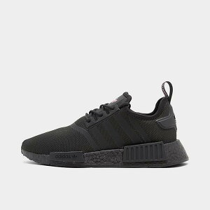 AfB_X fB[X Xj[J[ Women's Adidas Originals Nmd R1 Casual Shoes - Black/Black/Solar Pink