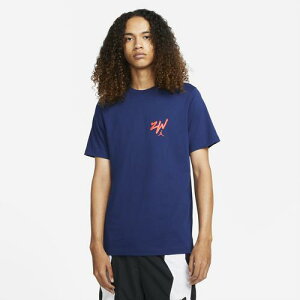 �W���[�_�� �����Y T�V���c ���� Jordan Zion Short Sleeved T-Shirt - Blue Void/Bright Crimson