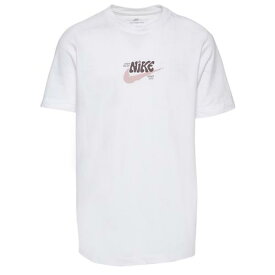 ナイキ キッズ Tシャツ 半袖 Nike Splash Swoosh T-Shirt - White/Pink