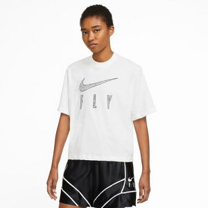 �i�C�L ���f�B�[�X T�V���c ���� Nike Dri-FIT Boxy Swoosh Fly T-Shirt - White