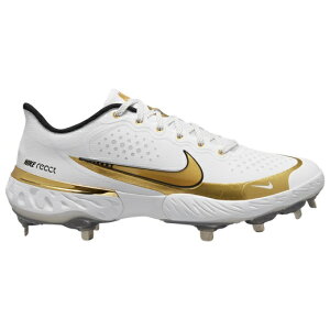 iCL Y 싅 XpCN Nike Alpha Huarache Elite 3 Low - White/Metallic Gold/Black