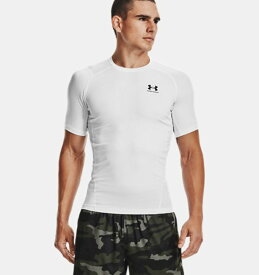 アンダーアーマー メンズ Tシャツ Men's HeatGear Armour Short Sleeve - White/Black