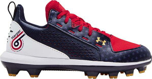 A_[A[}[ LbY n[p[6 싅 XpCN Under Armour Kids' Harper 6 USA TPU Baseball Cleats - White/Red