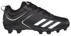 AfB_X LbY _E 싅 XpCN adidas Kids' Rundown TPU Baseball Cleats - Black/White