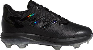AfB_X LbY At^[o[i[8 싅 XpCN adidas Kids' adizero Afterburner 8 TPU Baseball Cleats - Black/Iridescent