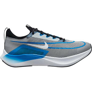 �i�C�L �����Y �����j���O�V���[�Y Nike Men's Zoom Fly 4 Road Running Shoes - Grey/Blue