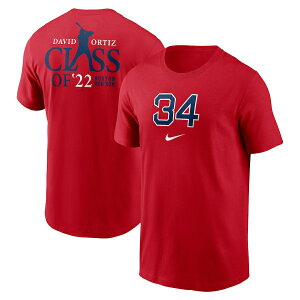 �i�C�L �����Y T�V���c ���b�h�\�b�N�X David Ortiz Boston Red Sox Nike 2022 Hall of Fame Essential T-Shirt - Red