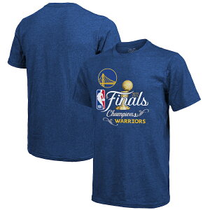 }WFXeBbN Y TVc EHA[Y "Golden State Warriors" Majestic Threads 2022 NBA Finals Champions Swish Tri-Blend T-Shirt - Royal