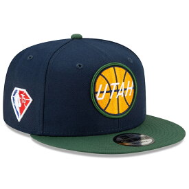 ニューエラ メンズ キャップ ジャズ Utah Jazz New Era 2021 NBA Draft On-Stage 9FIFTY Snapback Adjustable Hat - Navy/Green