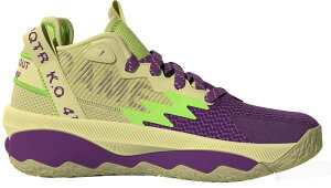 AfB_X LbY obV adidas Kids' Grade School Dame 8 Basketball Shoes - Yellow/Purple