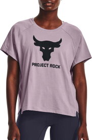 アンダーアーマー レディース Tシャツ 半袖 Under Armour Women's Project Rock Q3 Graphic Short Sleeve T-Shirt - Purple Haze
