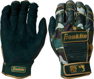 �t�����N���� �L�b�Y �o�b�e�B���O�O���[�u Franklin Youth CFX Pro Chrome Memorial Day Batting Gloves - Green/Gold
