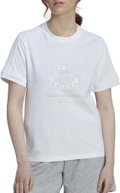 アディダス レディース Tシャツ 半袖 adidas Originals Women's Crest Graphic T-Shirt - White
