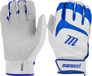 �}���b�` �����Y �o�b�e�B���O�O���[�u Marucci Adult Signature Series Batting Gloves - White/Royal