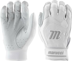 �}���b�` �����Y �o�b�e�B���O�O���[�u Marucci Adult Signature Batting Gloves - White