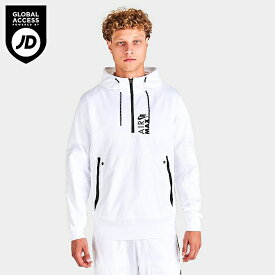 ナイキ メンズ パーカー Men's Nike Sportswear Air Max Graphic Half-Zip Hoodie - White/Black/Black